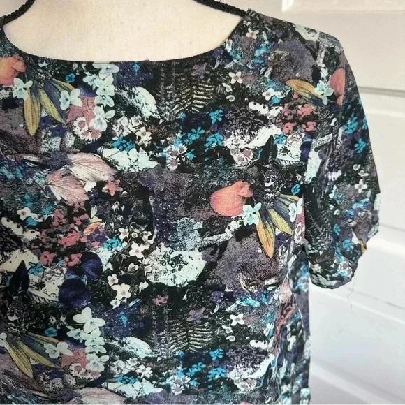 All Saints Bonanza Italian Silk Blouse Size 6 / Small EUC Beautiful Print 😍 - Picture 4 of 9